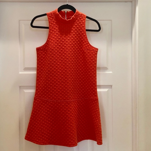 A&F Textured Mock Neck Drop Waist Dress - Picture 3 of 8